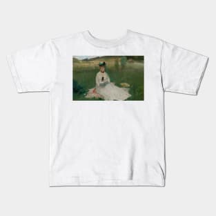 Reading by Berthe Morisot Kids T-Shirt